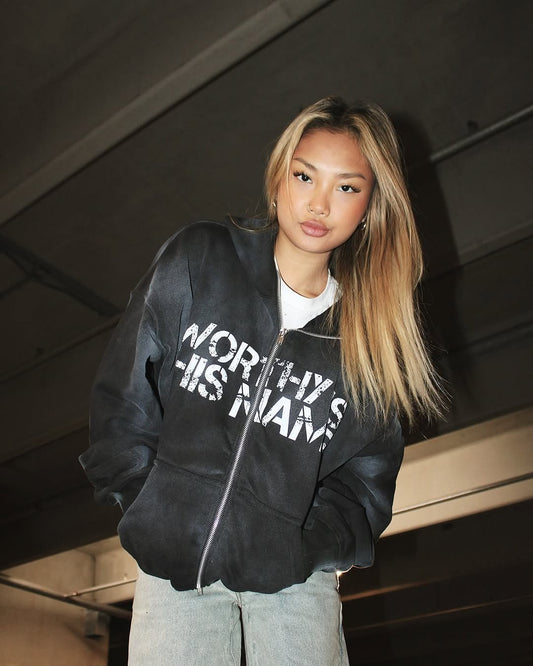 "Worthy is his name" Zip-Up Hoodie